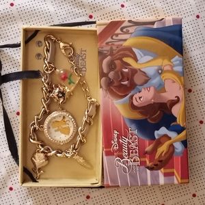 Beauty and the beast charm watch